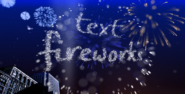 text fireworks after effects free download